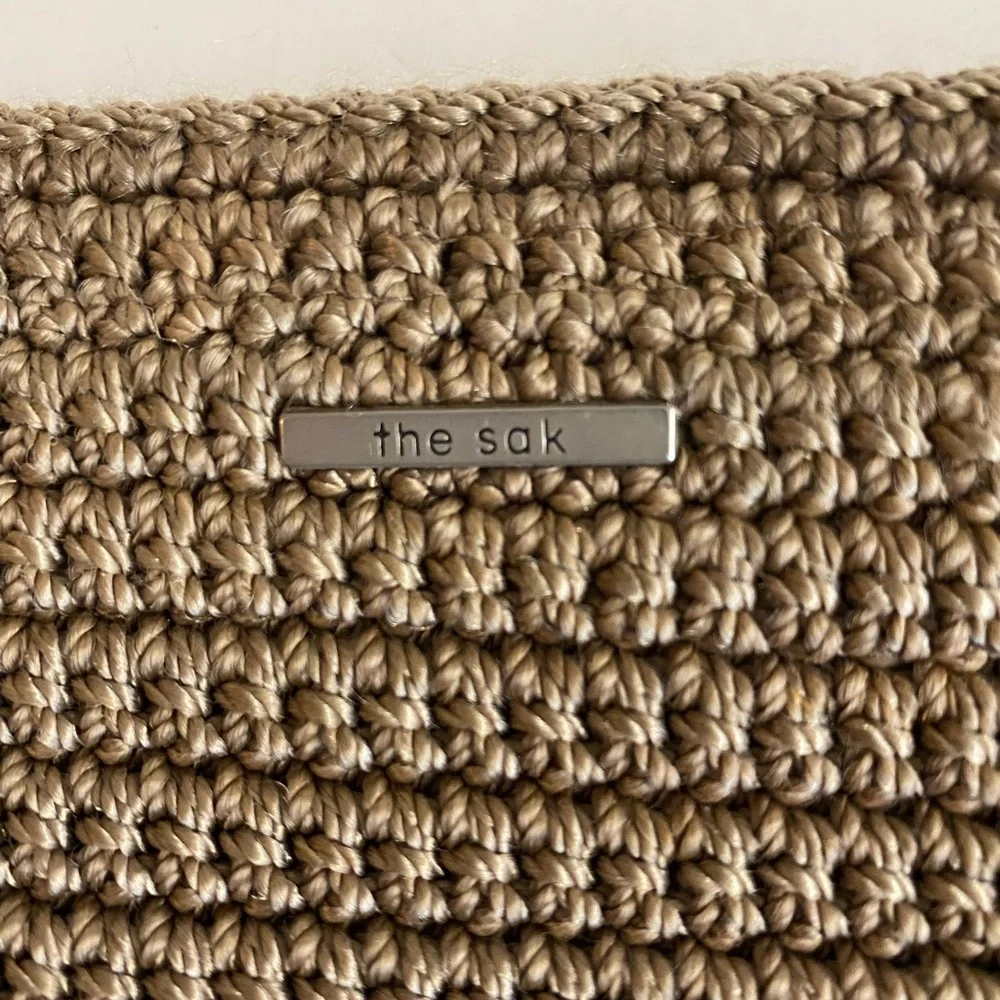 The Sak- Classic neutral crocheted Boho crossbody bag.In great condition.